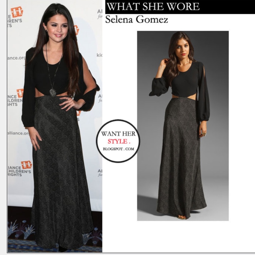 Lovers & Friends Cut Out Maxi Dress. Size XS.